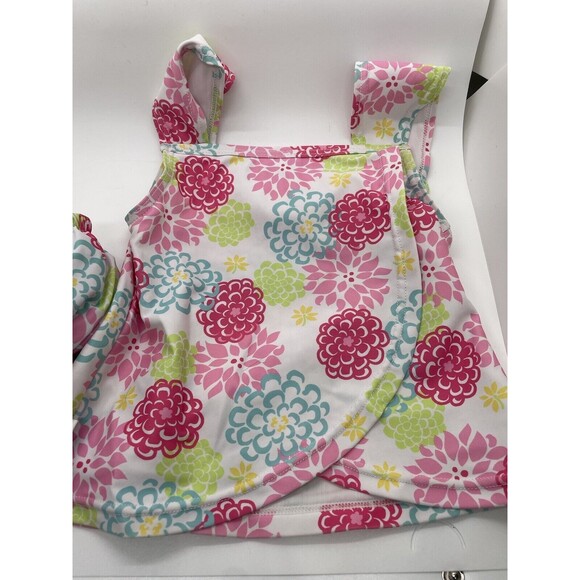 Iplay Baby Girl Snap‎ Reusable Absorbent Swimsuit Diaper And To Floral Size 12 M - Picture 6 of 7
